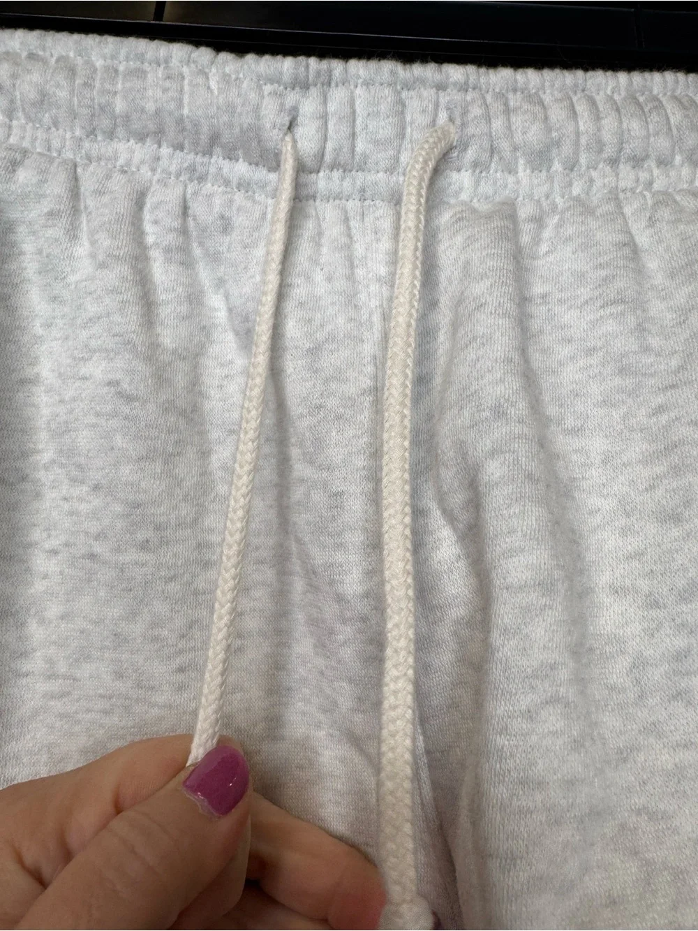 NWOT XS wild fable cozy soft women's Heather Cream Drawstring Shorts
